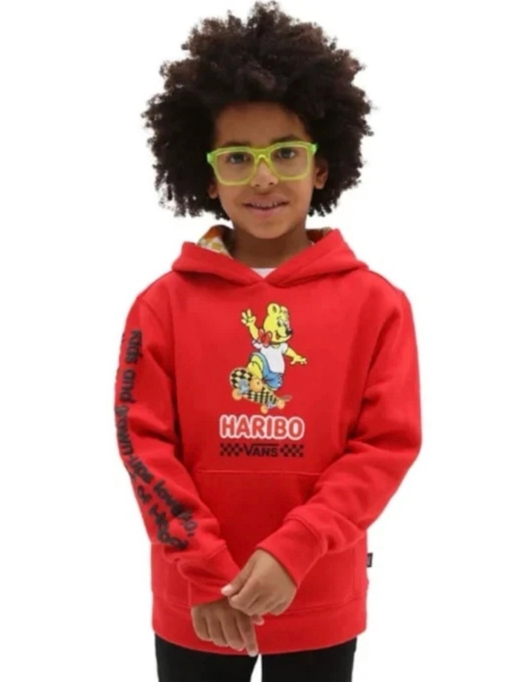 Vans x HARIBO Kids Pullover Hoodie Red Size 4 Small Graphic Print Skater